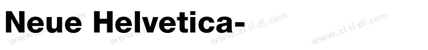 Neue Helvetica字体转换